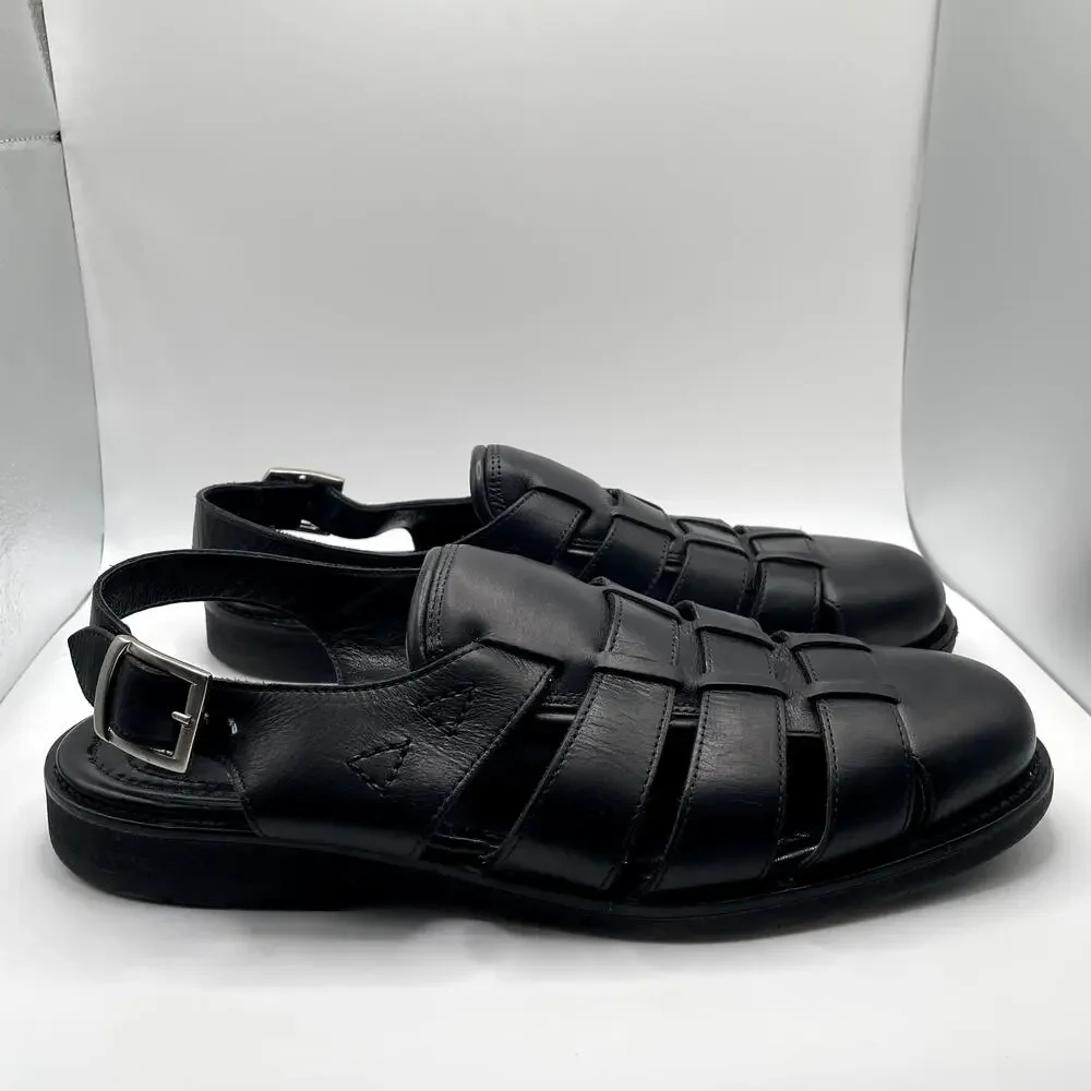 Allen Edmonds Men's Leather Fisherman Slingback Sandals 11 - Picture 2 of 14